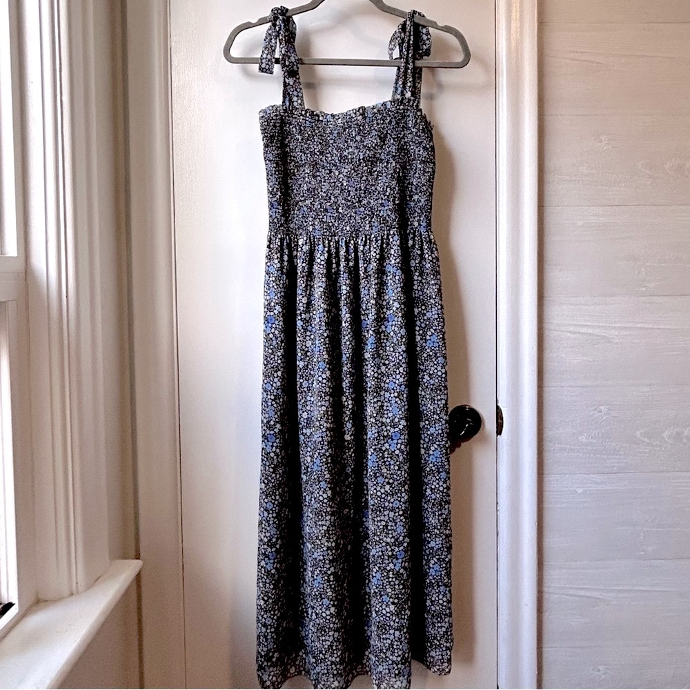 Wilfred Golden Hour Dress Blue Floral